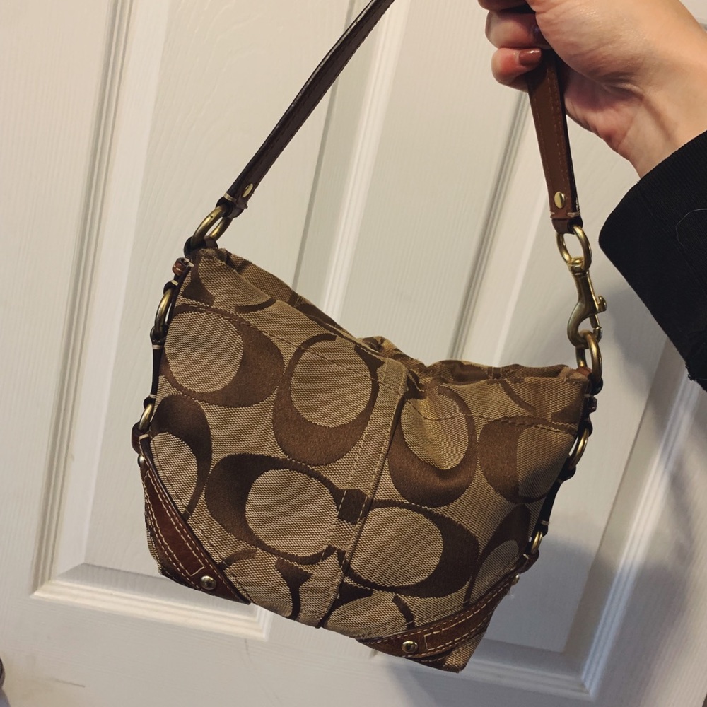 brown coach bag